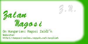 zalan magosi business card